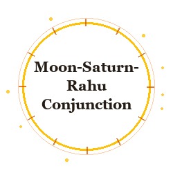 Moon-Saturn-Rahu Conjunction